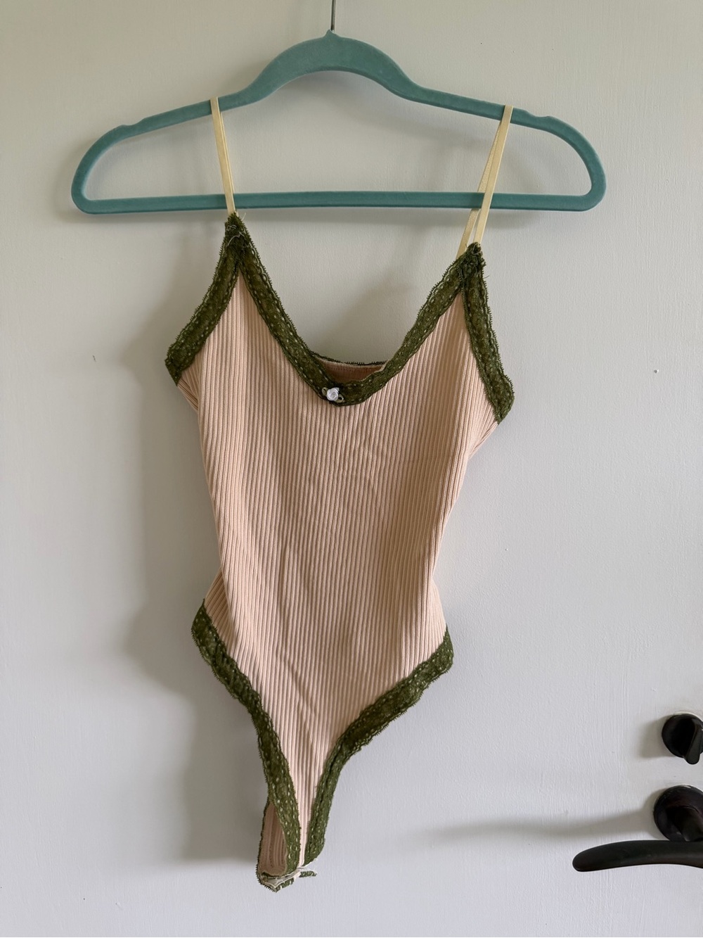 Edikted ribbed lace bodysuit
